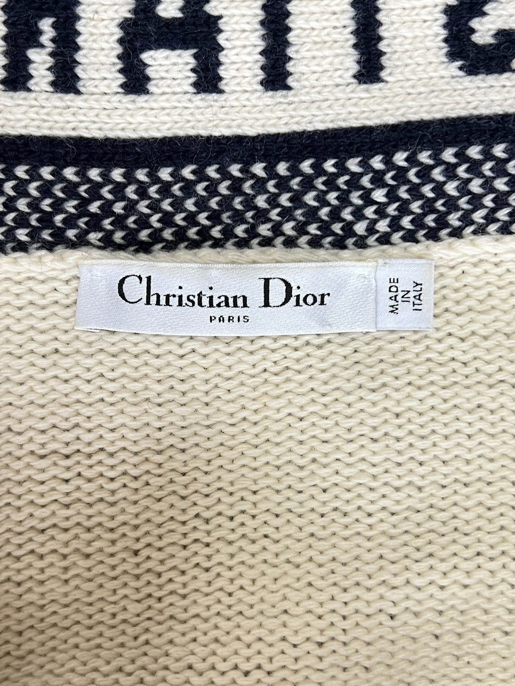 Dior Sailor Collar Tie-Front Sweater