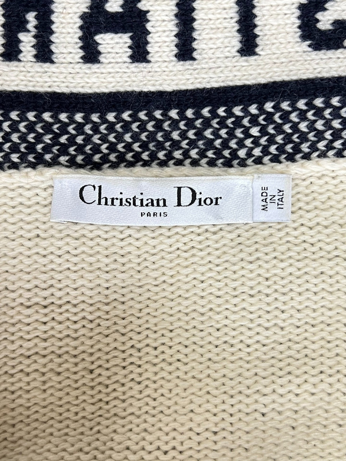 Dior Sailor Collar Tie-Front Sweater