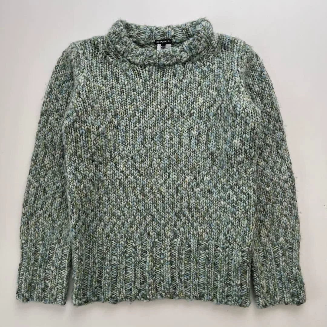 Ann Demeulemeester Crew Neck Multi-Color Knit Sweater