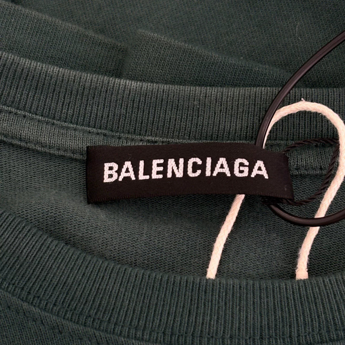 Balenciaga Lake Green Washed Short Sleeve T-Shirt