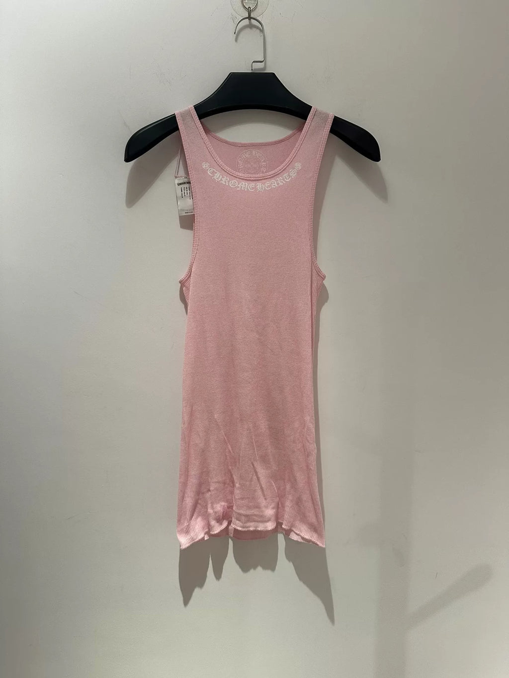 Chrome Hearts pink Sanskrit Valentine's Day limited edition tank top