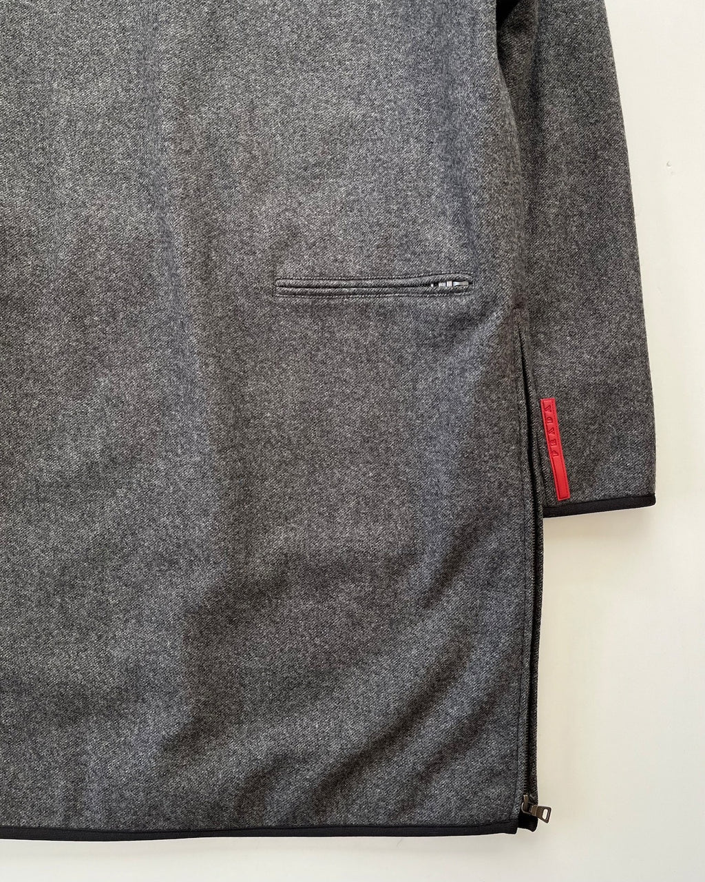 Prada 2000s Grey Wool Coat