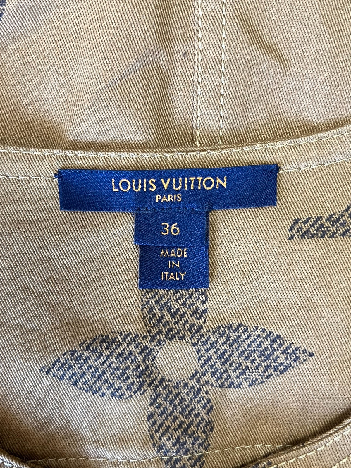 Louis Vuitton brown monogram sleeveless dress