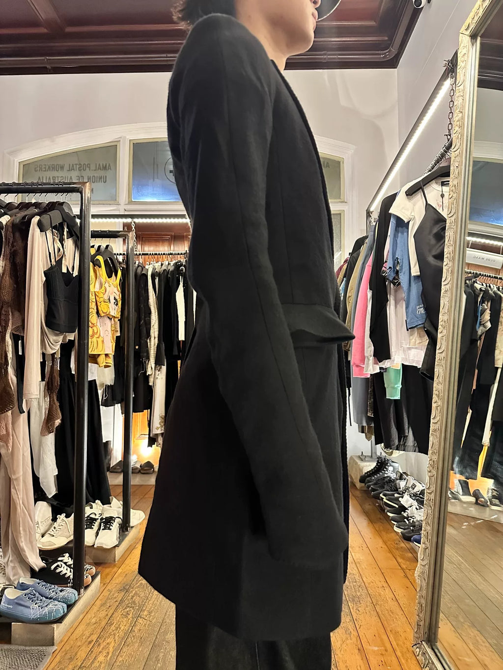 Y/Project FW12 3D Yohan Serfaty Black Wool Coat