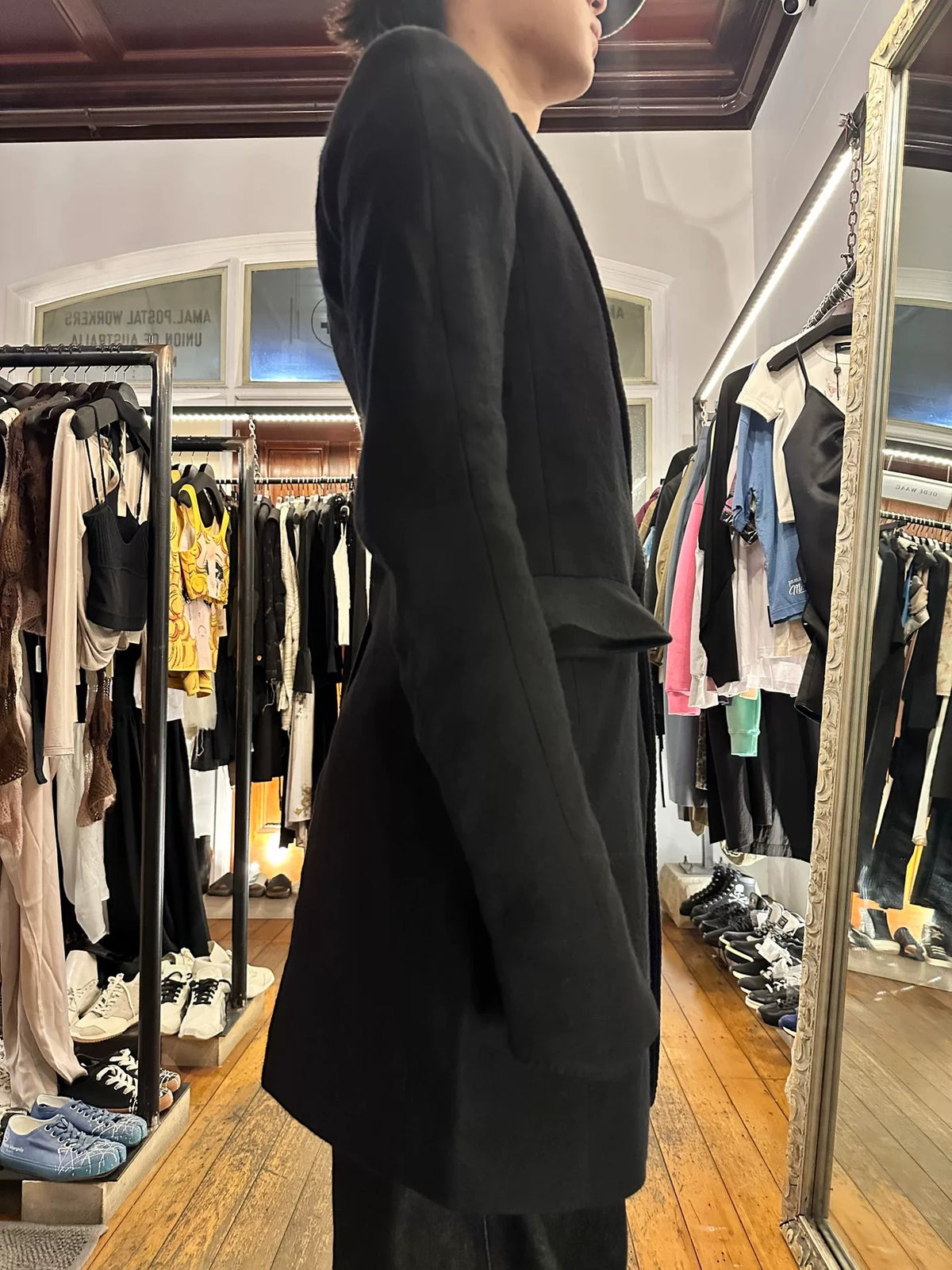 Y/Project FW12 3D Yohan Serfaty Black Wool Coat