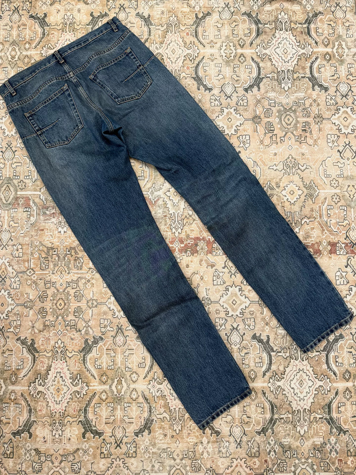 Dior Homme Distressed Dark Blue Skinny Jeans