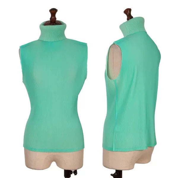 Issey Miyake Vintage Green Pleated Top
