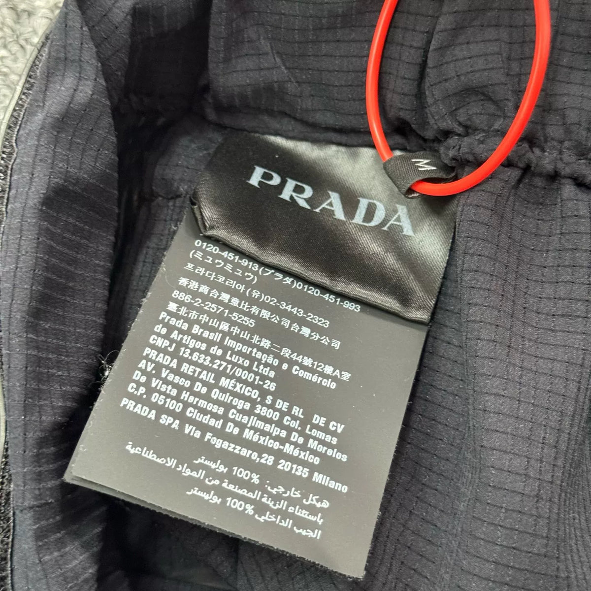 Prada Velcro Zip-Up Cuffed Pants