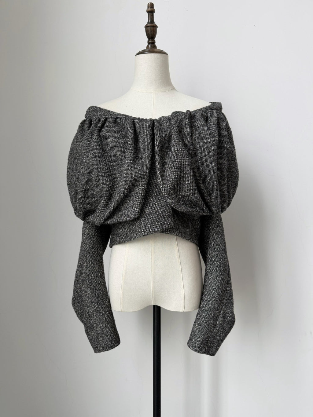 Dries Van Noten top Autumn/Winter 2000 runway piece with a three-dimensional bubble collar jacket