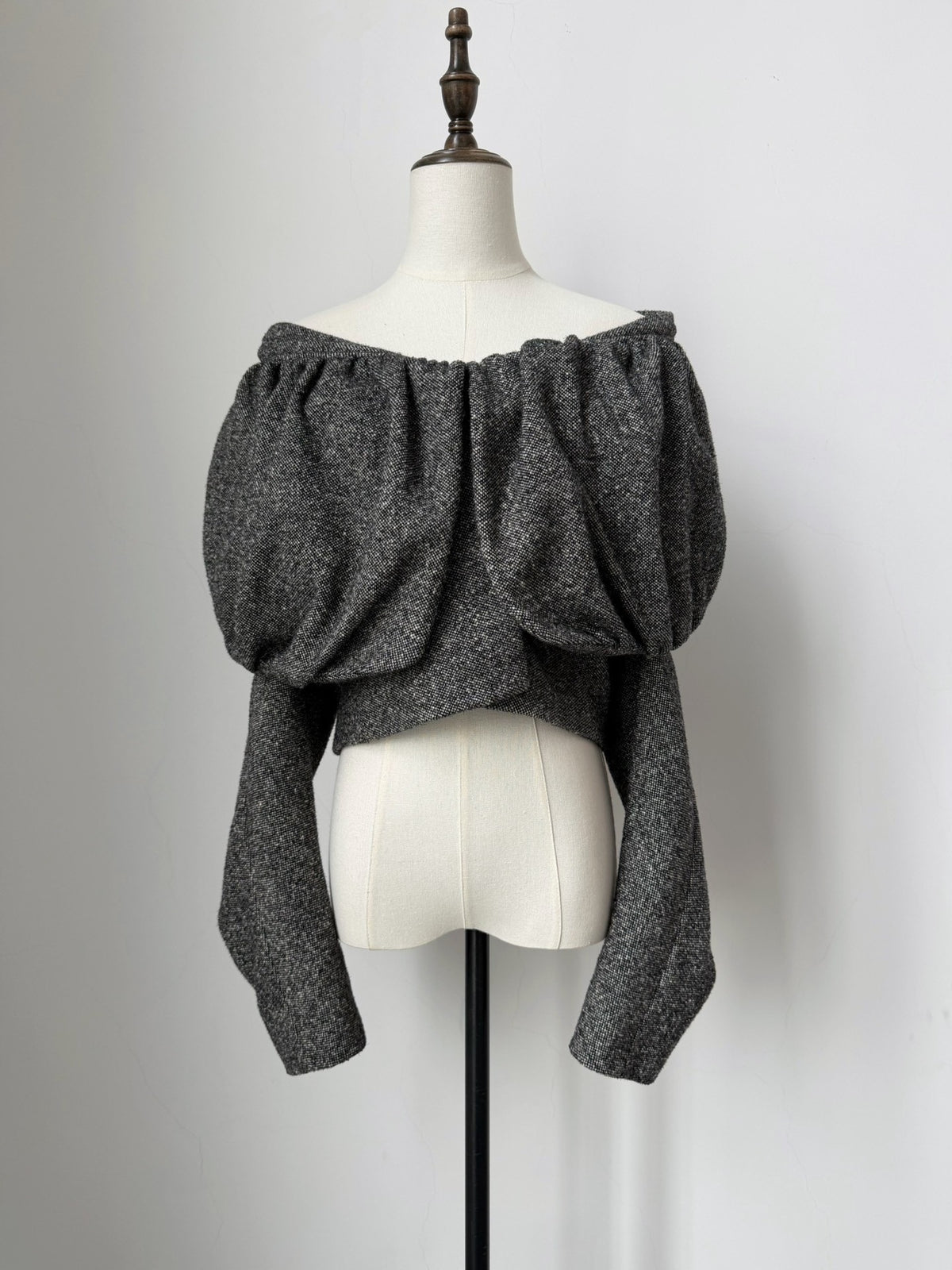 Dries Van Noten top Autumn/Winter 2000 runway piece with a three-dimensional bubble collar jacket