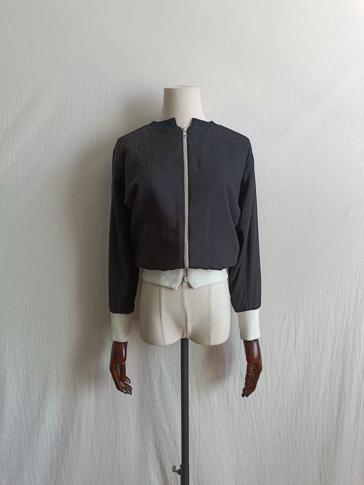 Yohji Yamamoto 02AW White Zip Up Sweater