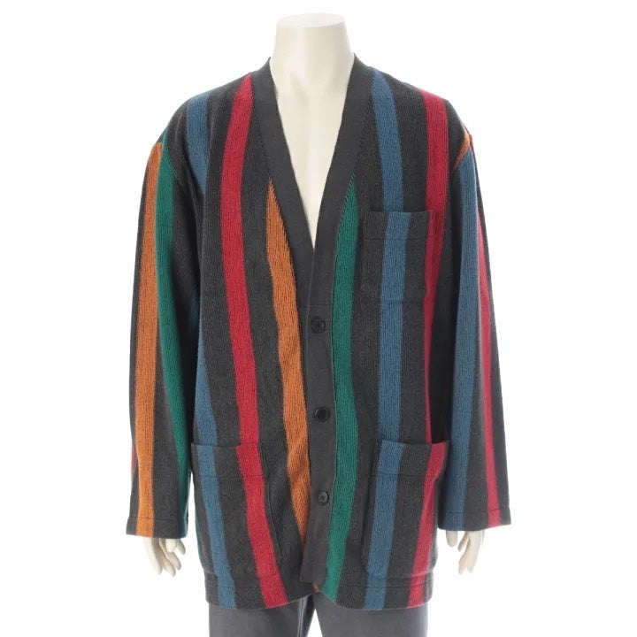 Issey Miyake 1980s Colorful Striped Knit Sweater
