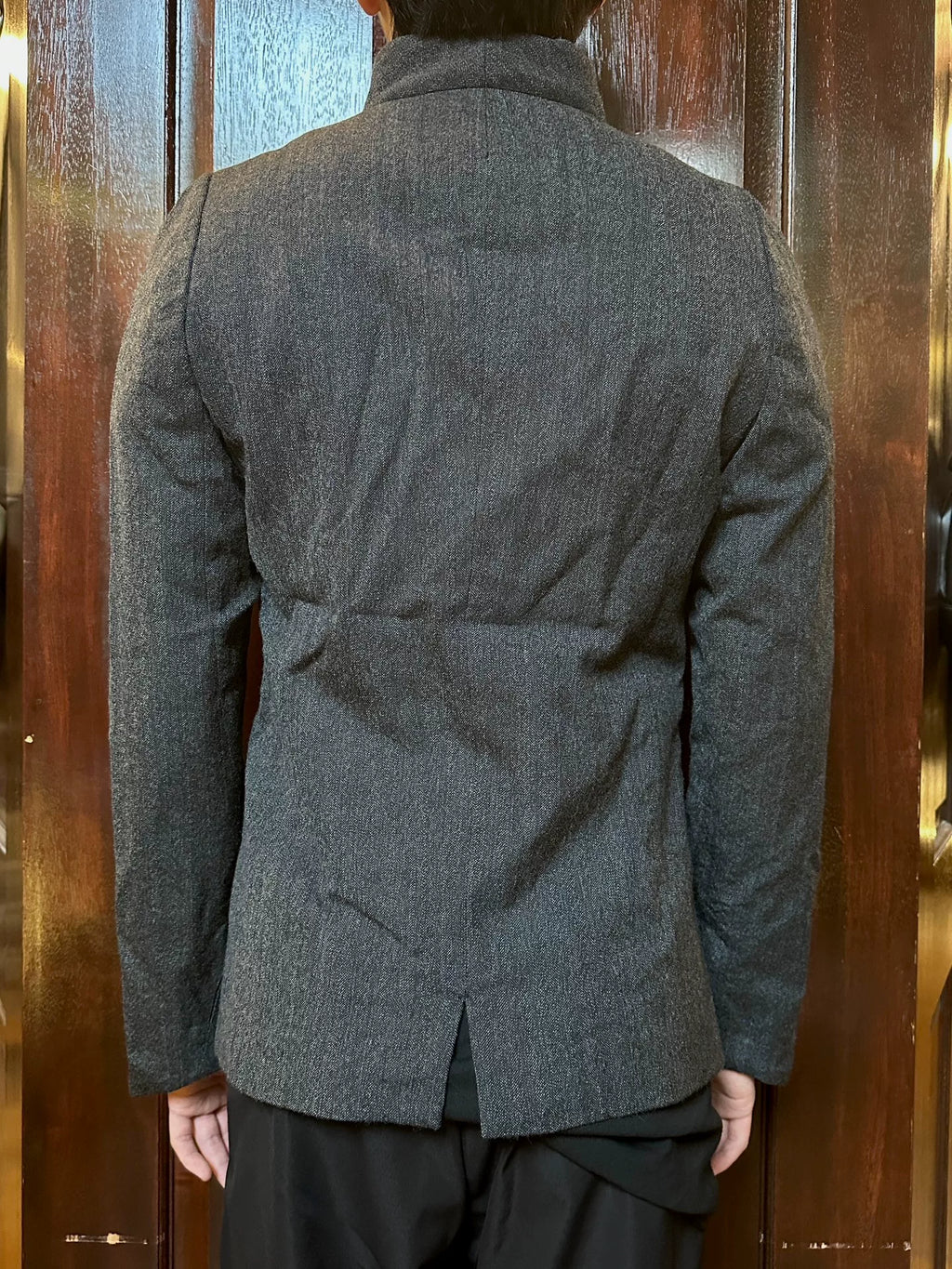 Y/Project FW13 Yohan Serfaty Chairman Phantom Hook-Closure Stand-Collar Wool Cotton Jacket