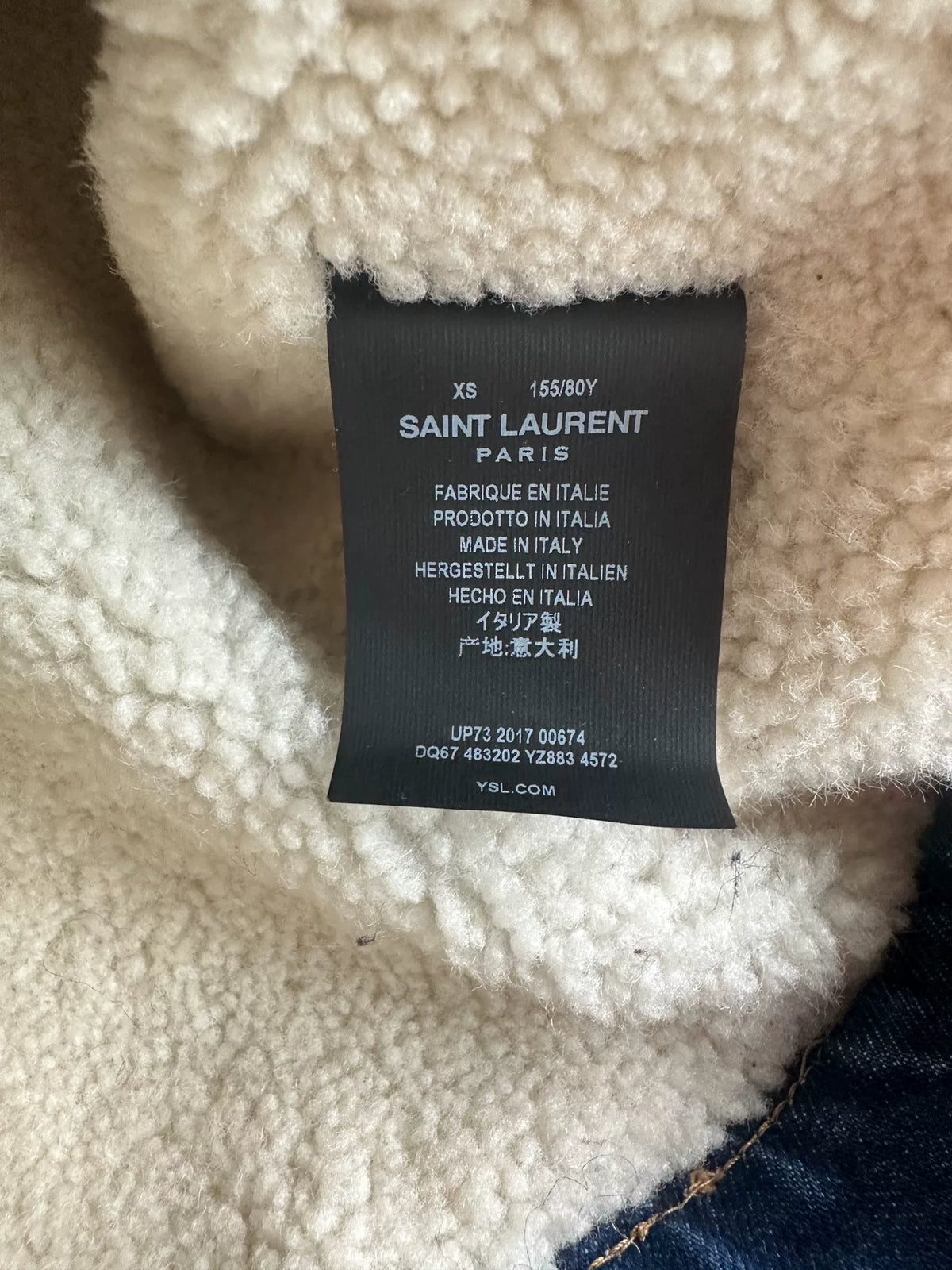 Saint Laurent Wool Denim Jacket