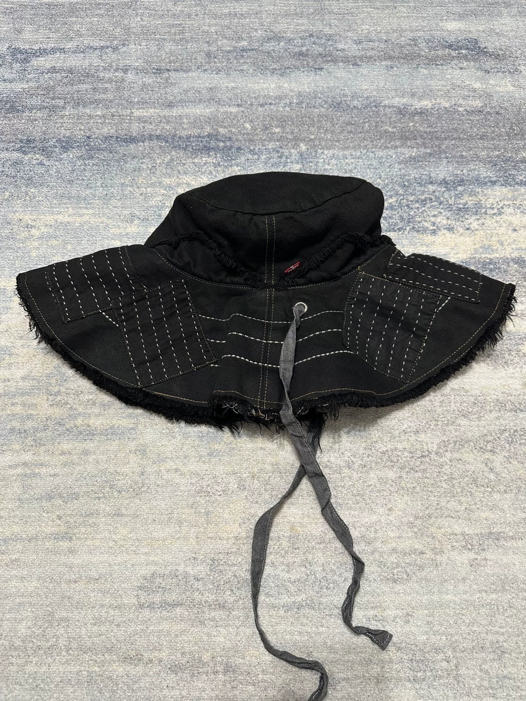 DENIM TEARS × Levi's Peace Patchwork Hat Ghost Face Cotton Patchwork Bucket Hat