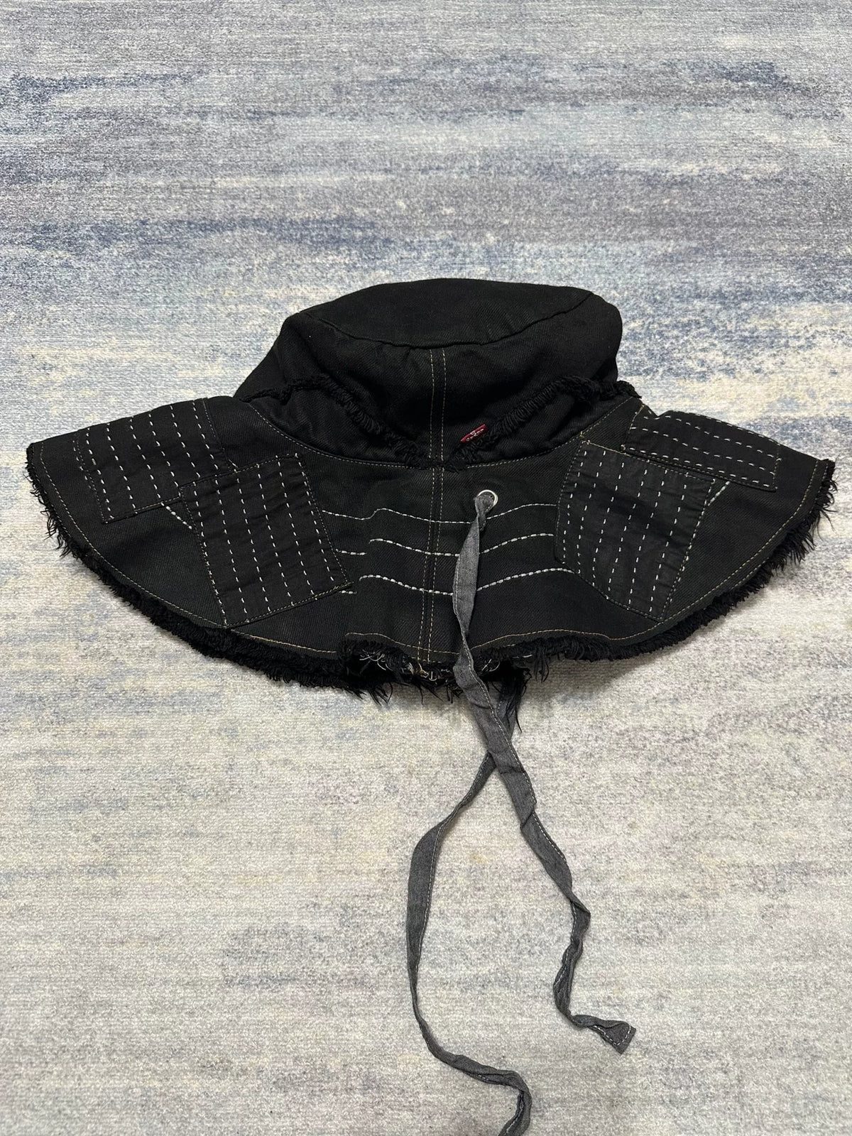 DENIM TEARS × Levi's Peace Patchwork Hat Ghost Face Cotton Patchwork Bucket Hat