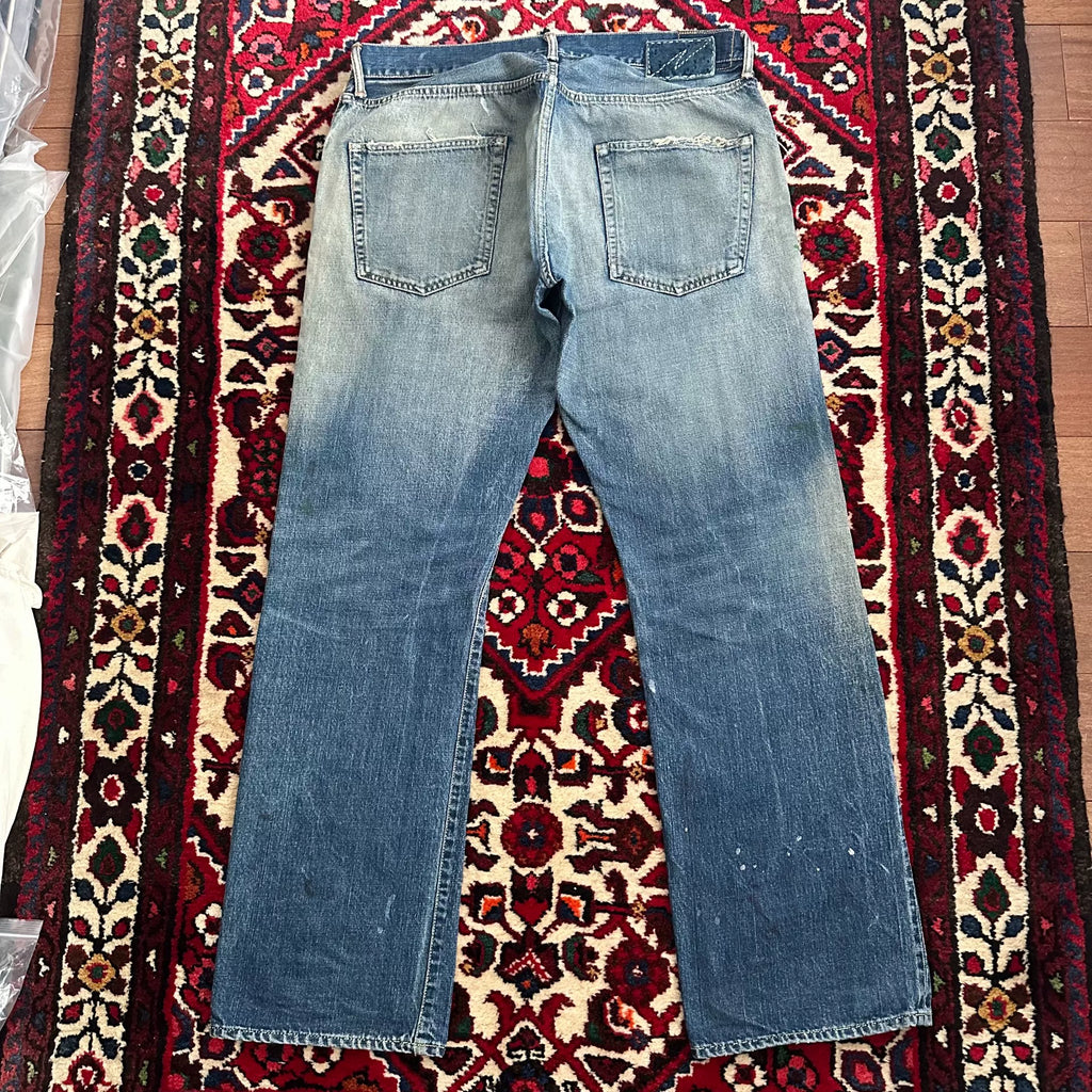 Visvim 19SS SS Ict Dry5 Distressed Jeans