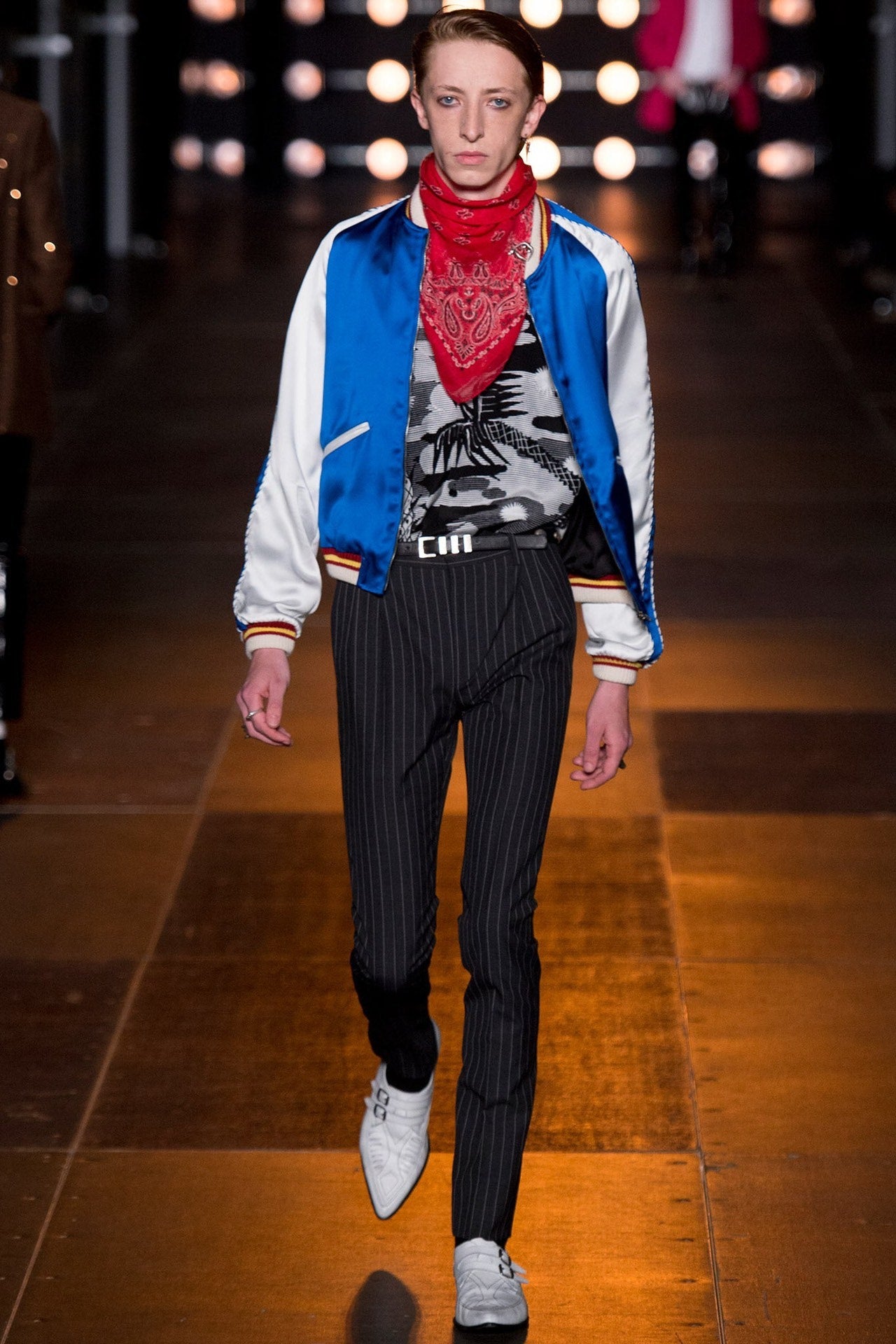 Saint Laurent Paris SS14 Pina Skullada Silk Beach Shirt