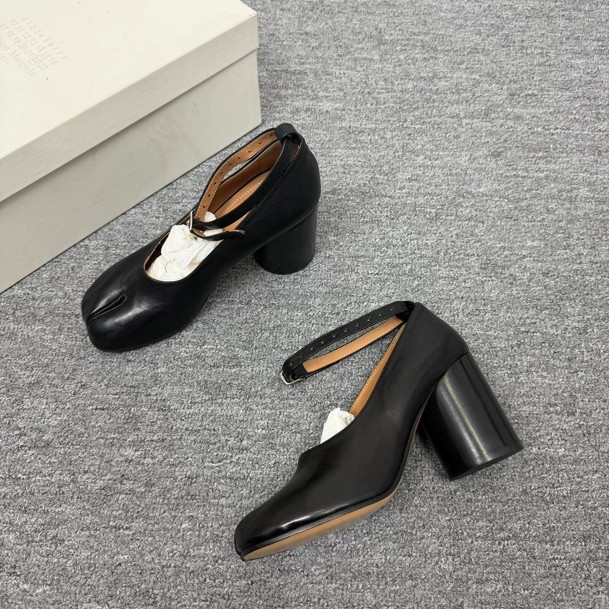 Maison Margiela Tabi Mary Jane Lambskin Shoes