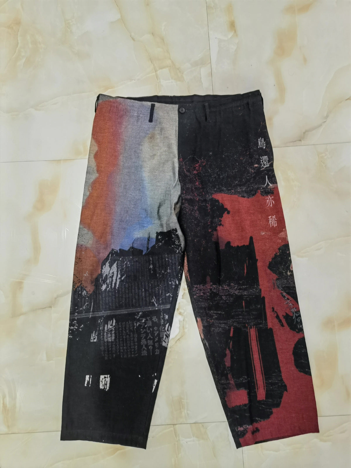 Yohji Yamamoto 20AW Li Bai Poetry Dictionary Long Pants