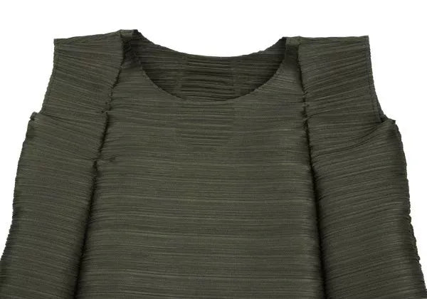 Issey Miyake Vintage Green Pleated Dress
