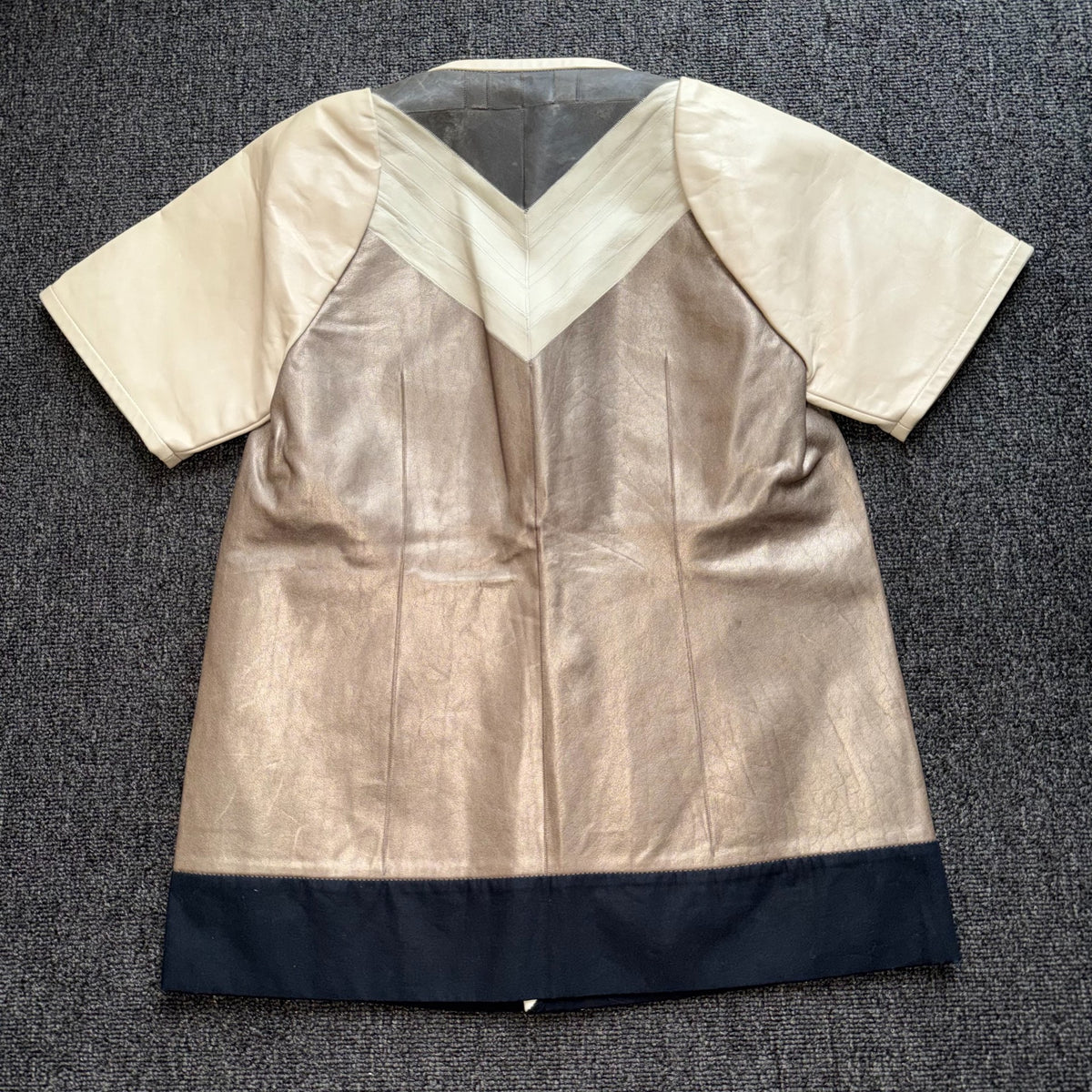 Rick Owens 12SS Leather Button T-Shirt Jacket