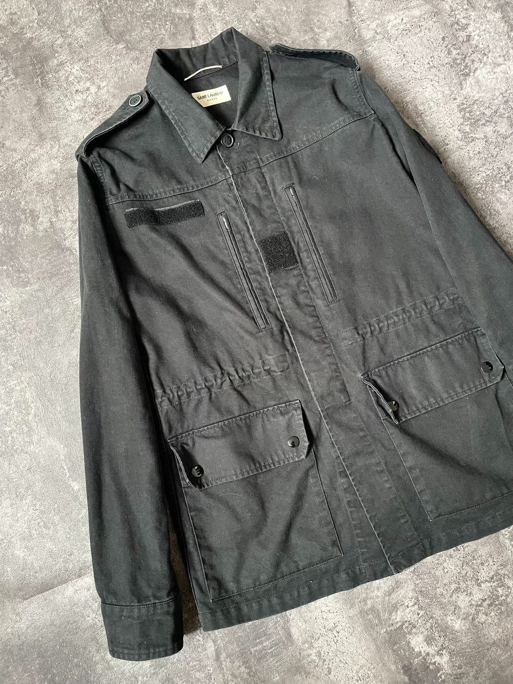 Saint Laurent FW17 Palm Tree M65 Black Jacket