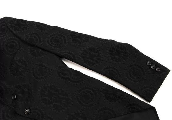 COMME des GARCONS Vintage Black Jacquard Tuxedo Jacket