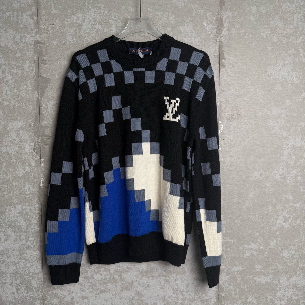 Louis Vuitton Mosaic Logo Knit Sweater