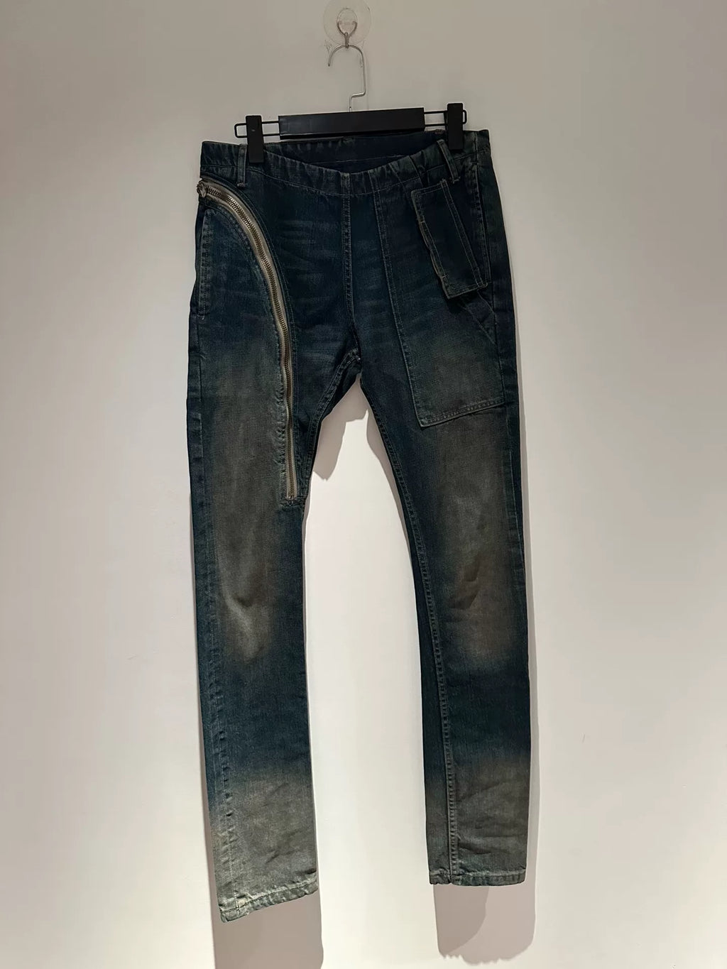 Rick Owens Air Cut blue gradient jeans