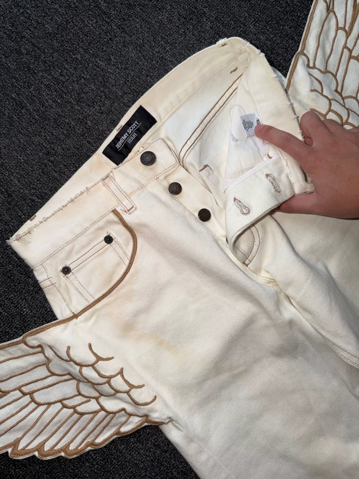 Jeremy Scott 2010aw Wings Cupie JS skinny jeans