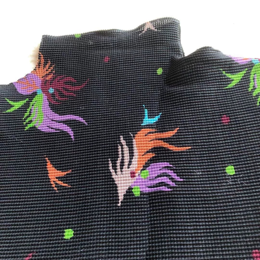 Issey Miyake me Pleated Turtleneck Short-Sleeve Top