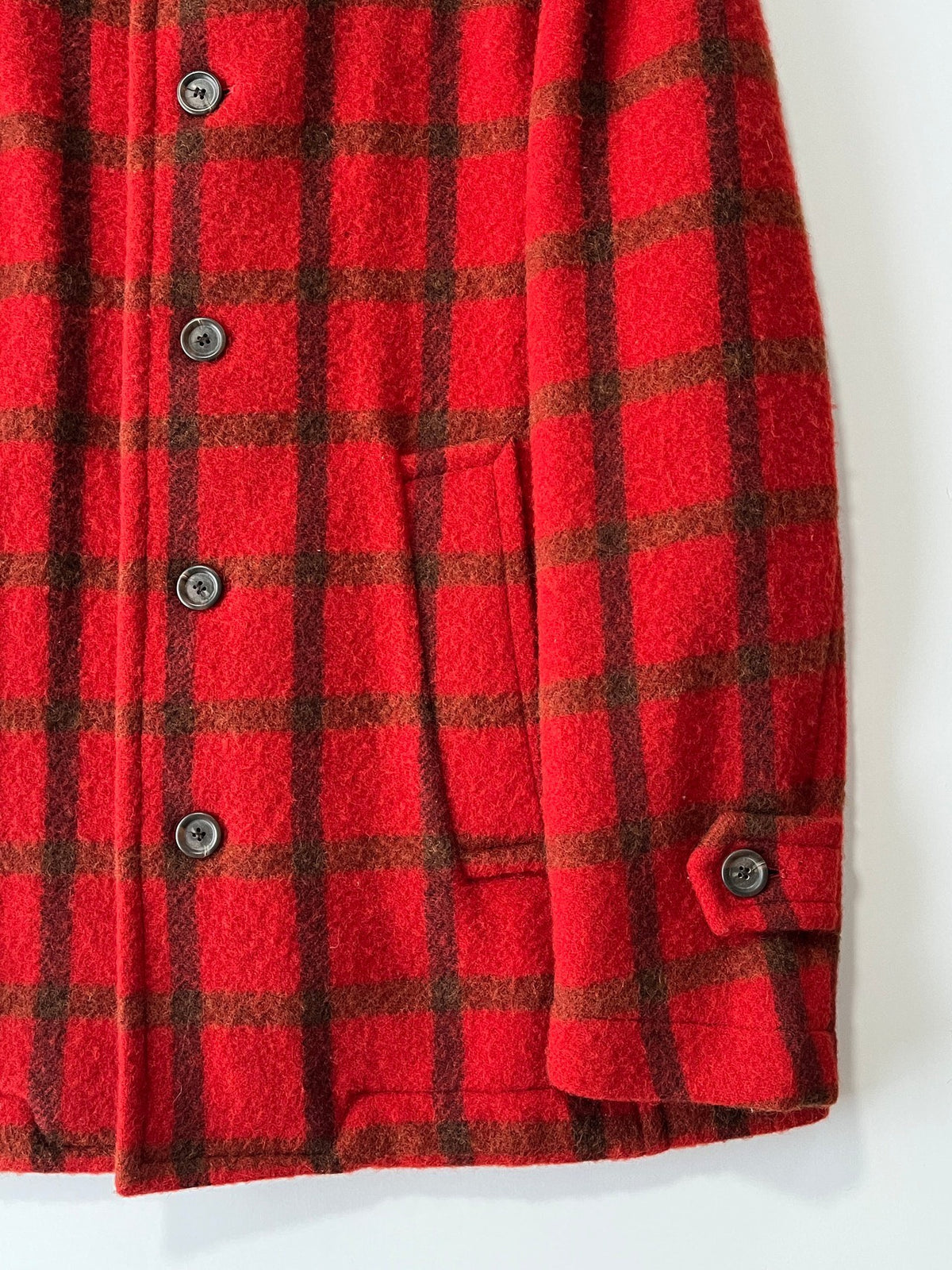 Dries Van Noten 1990s Check Wool Coat