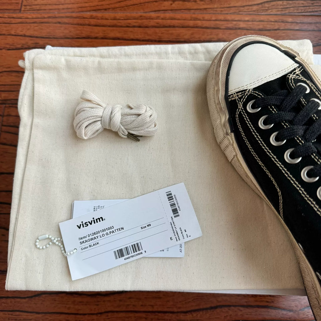 Visvim 26AW SKAGWAY LO G.PATTEN Chunky Sole Canvas Shoes