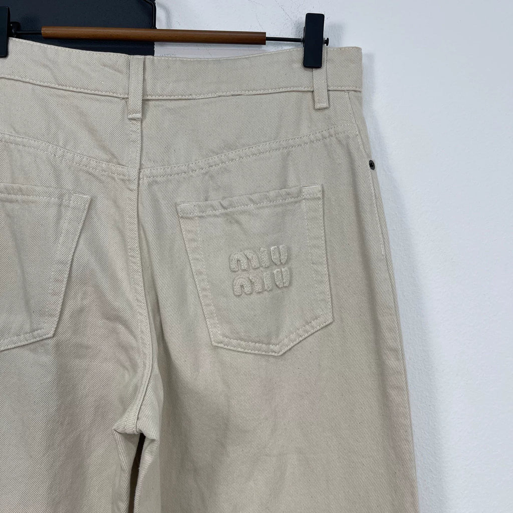 Miu Miu pocket logo jeans
