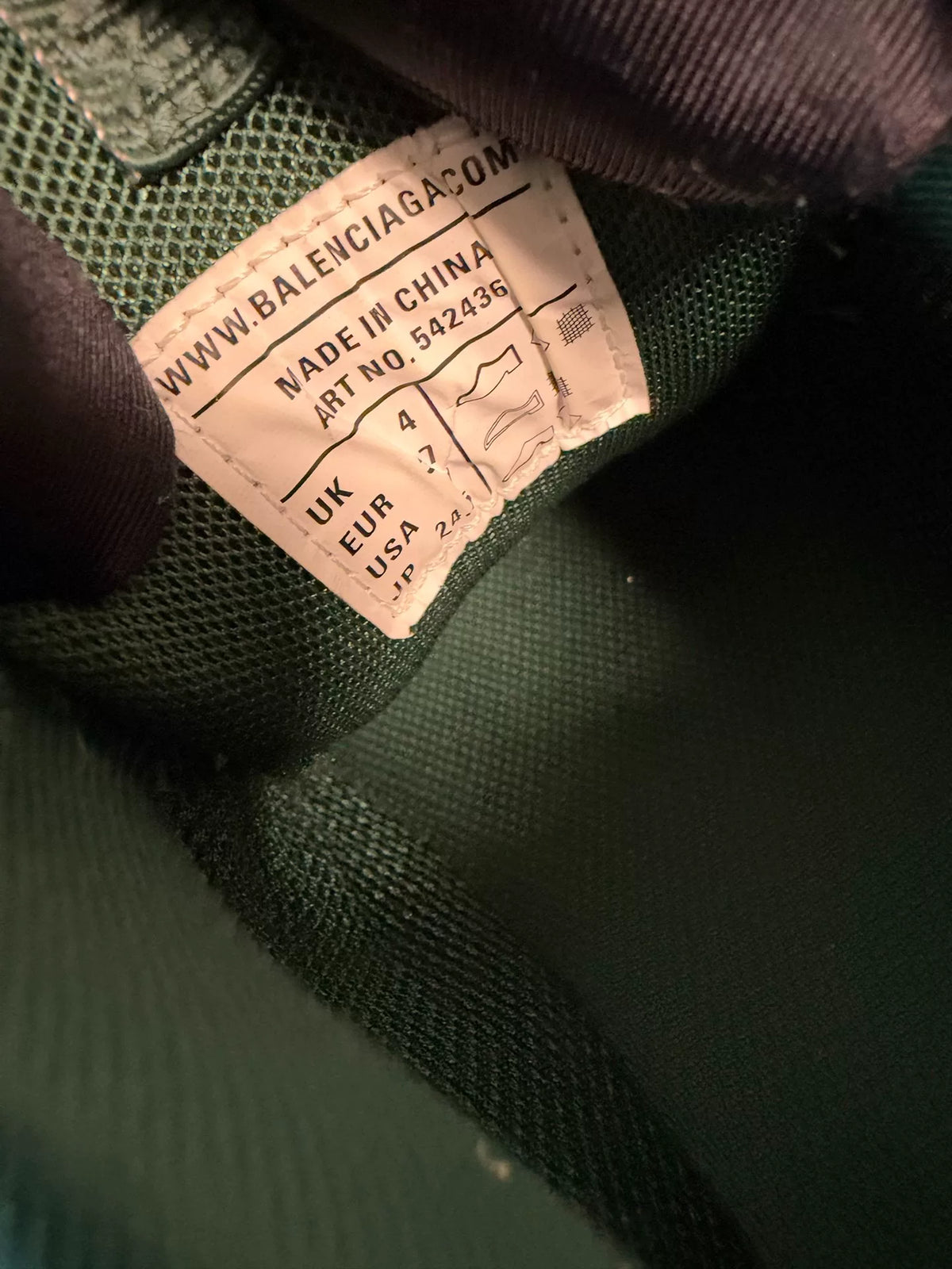 Balenciaga Track Dark Green Sneakers