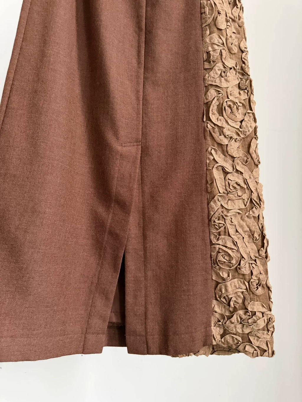 Comme Des Garcons Rei Kawakubo 2000 Tricot line rose patchwork skirt