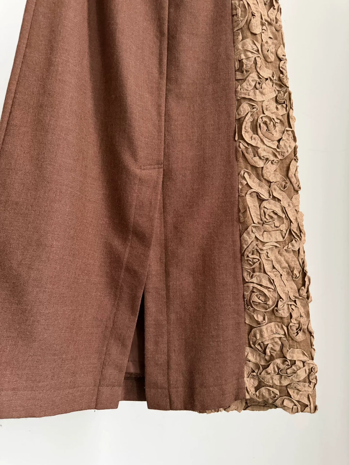 Comme Des Garcons Rei Kawakubo 2000 Tricot line rose patchwork skirt