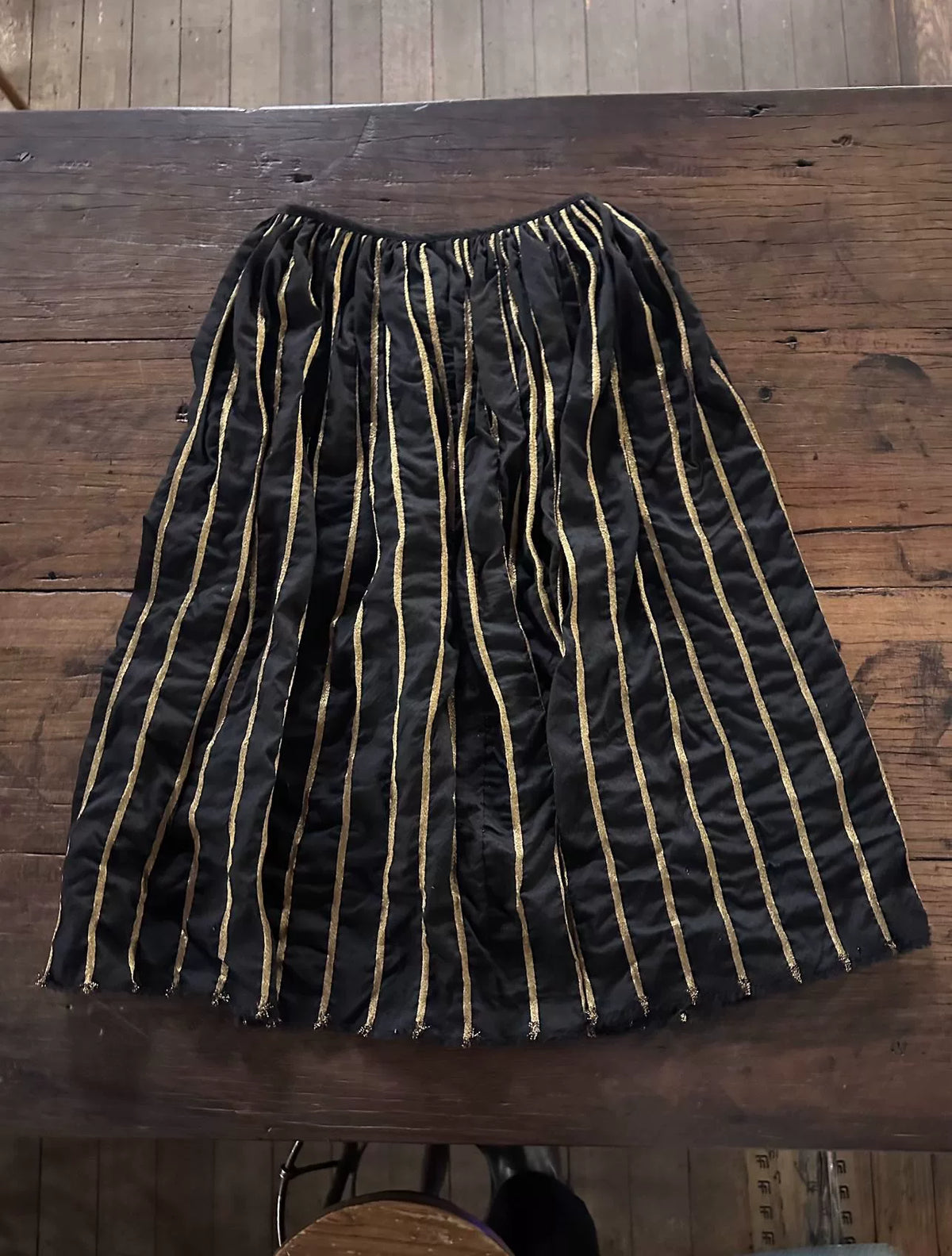 Uma Wang FW16 Striped Wool Skirt