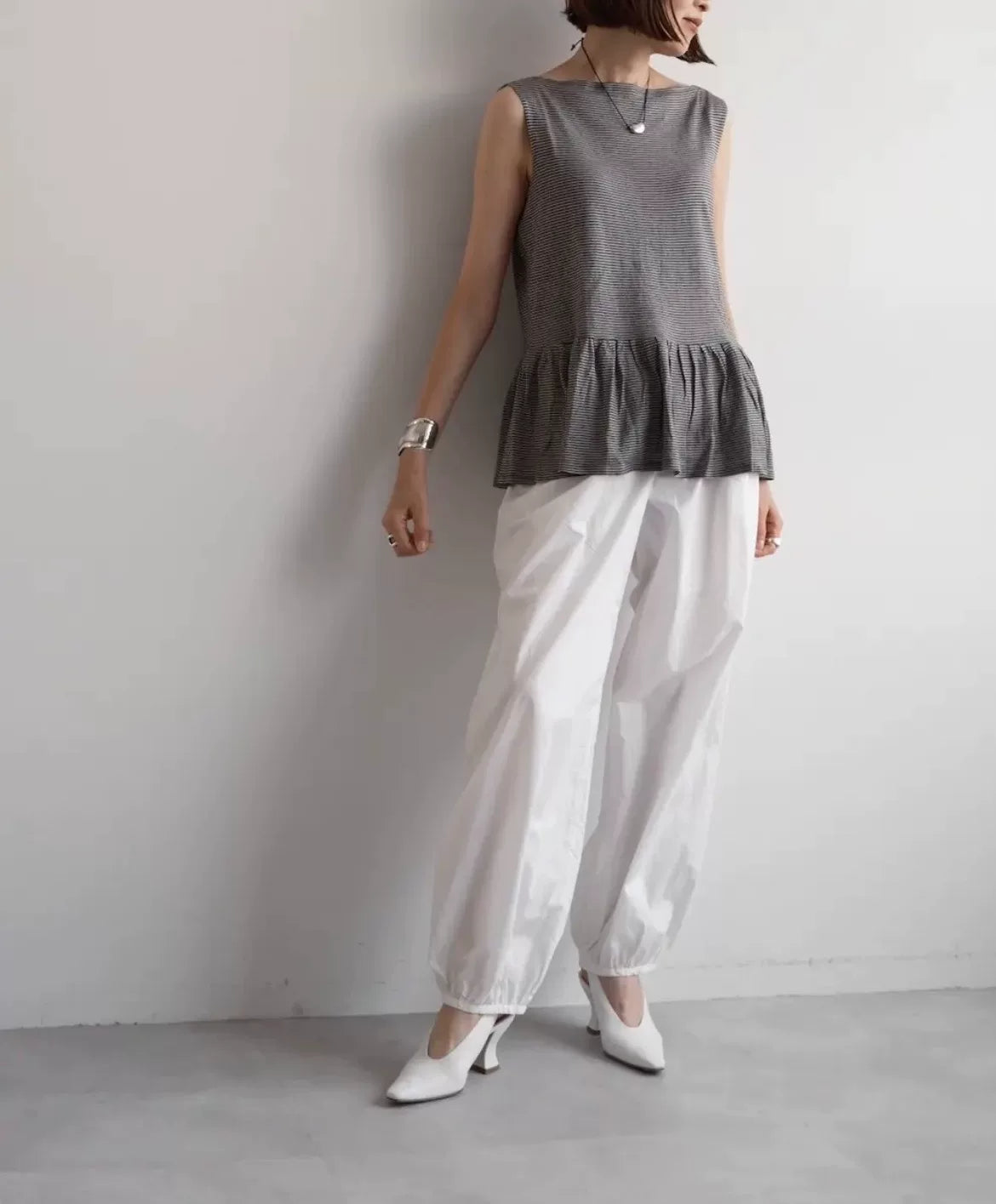 Dries Van Noten White Vintage Balloon Pants