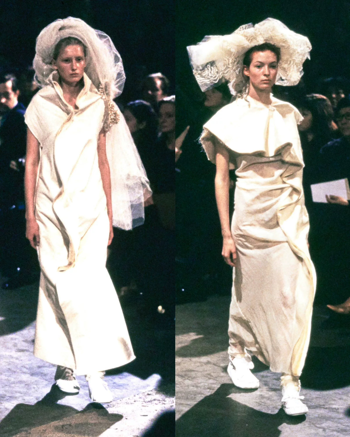 Comme Des Garcons 1998 Midi White Skirt