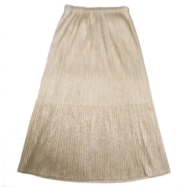 Issey Miyake Vintage Beige Pleated Skirt