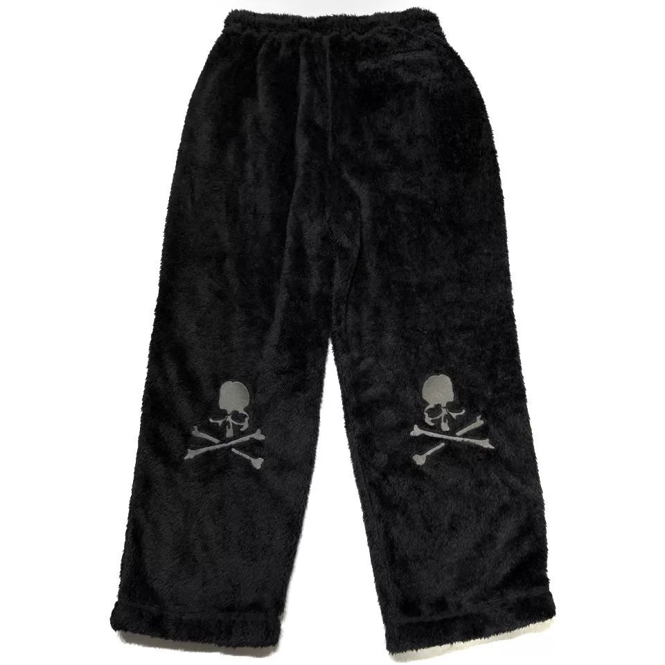 mastermind Japan Embroidered Logo Fleece Trousers