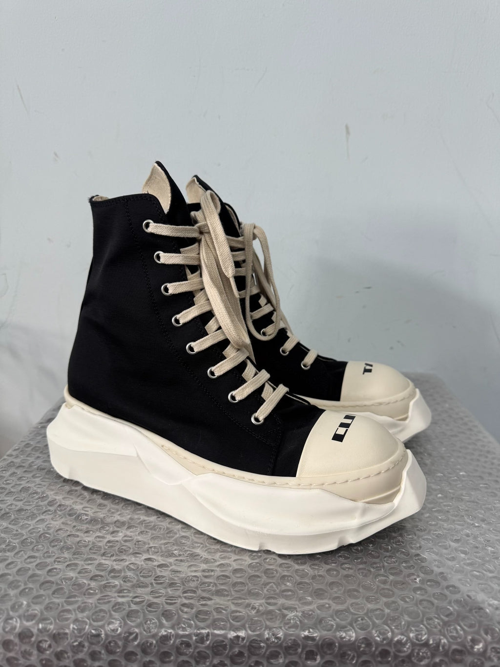 Rick Owens Drkshdw Abstract Print High-Top Sneakers