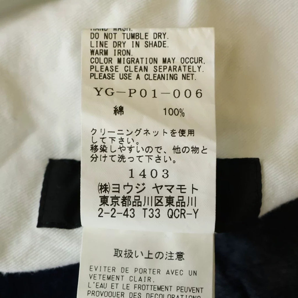 Y's Yohji Yamamoto SS22 Iron Ring Strap Trousers