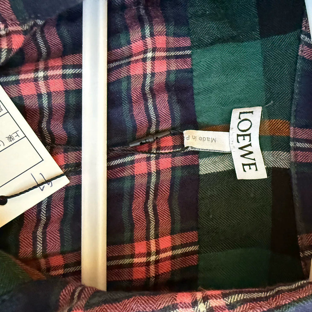Loewe Embroidered Plaid Shirt
