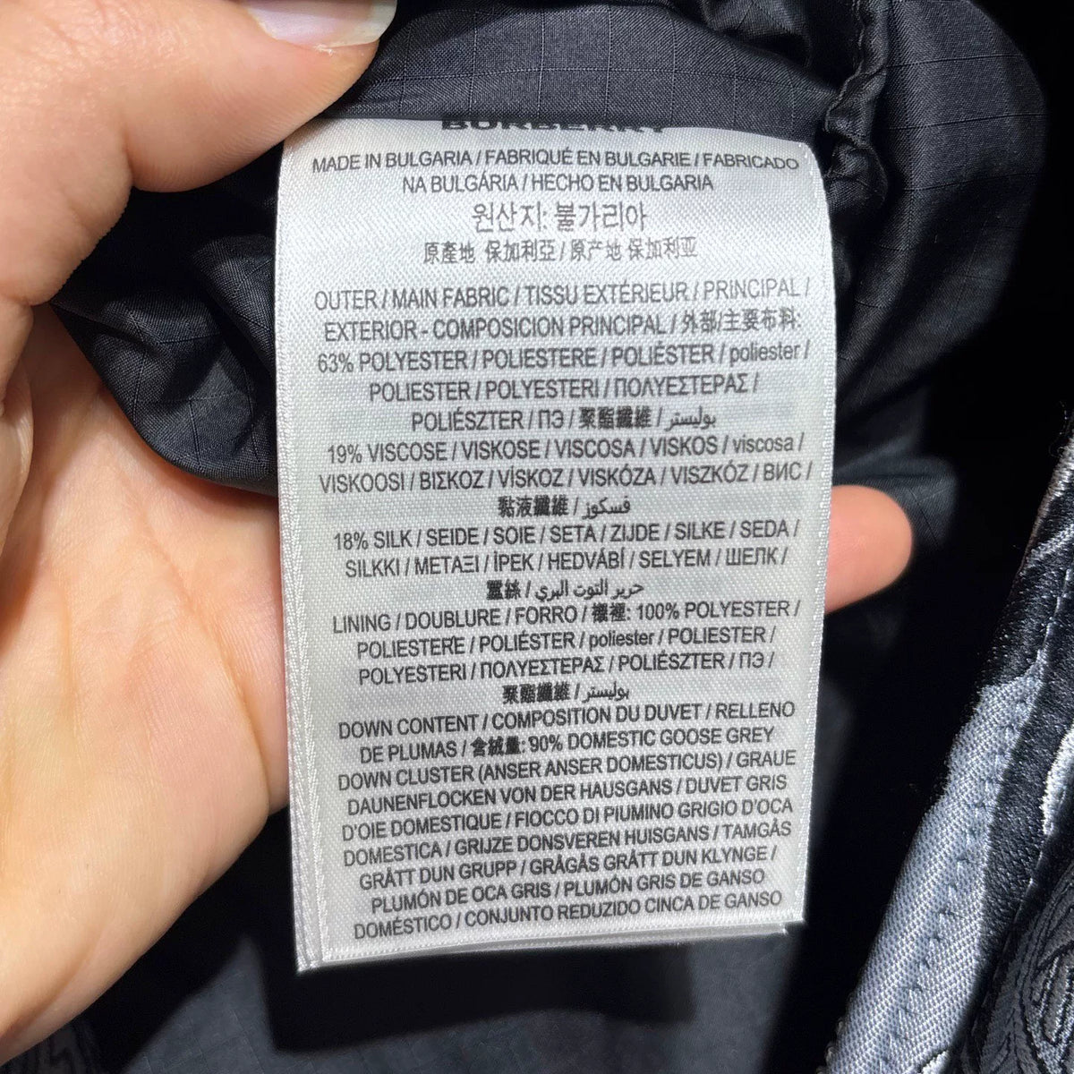 Burberry Grey Silk Jacket