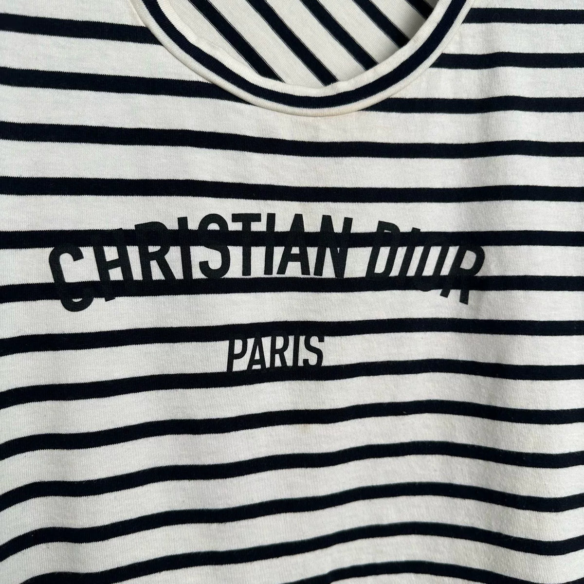 Dior Cotton Stripe Knit Top