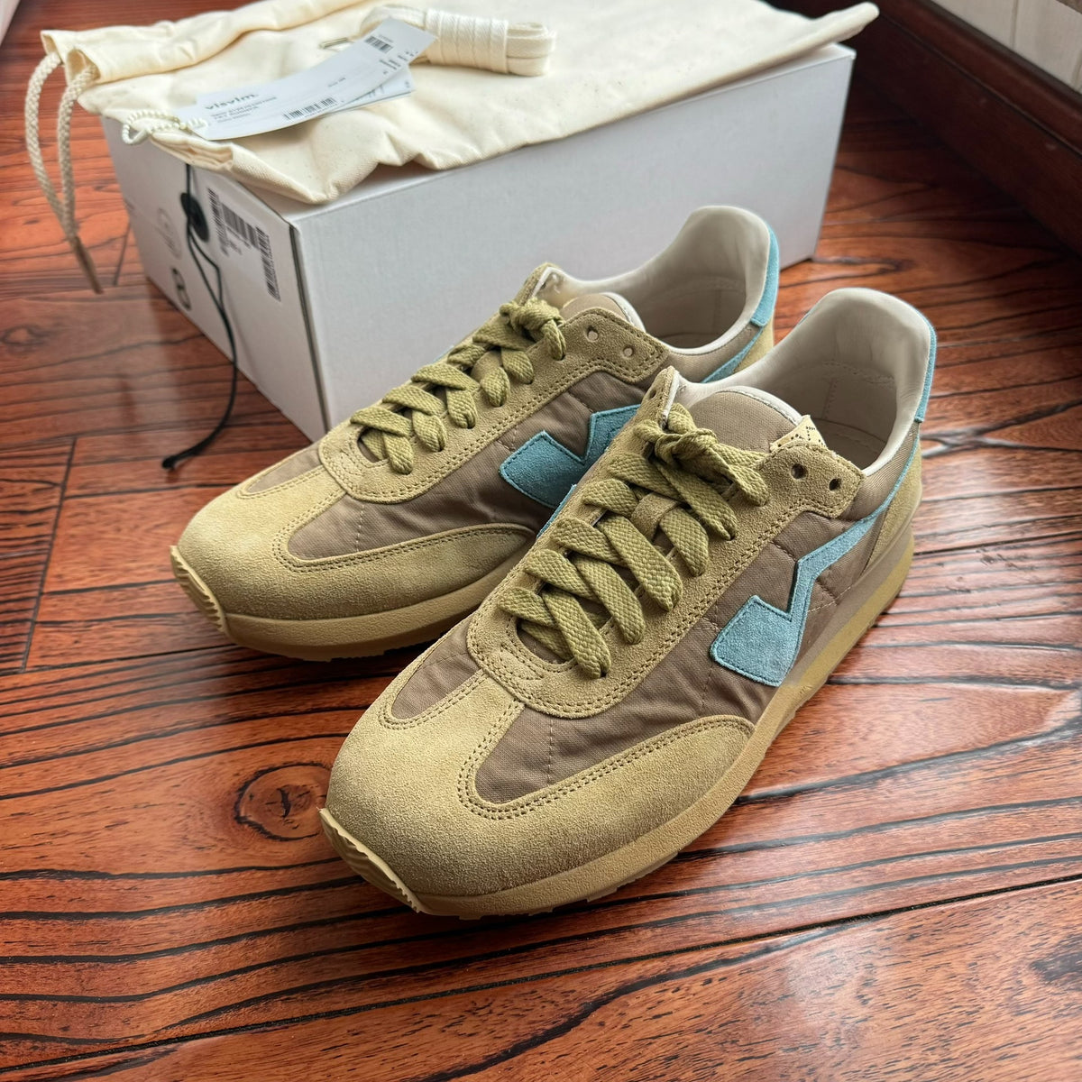 Visvim 25SS Fkt Runner Khaki Shoes