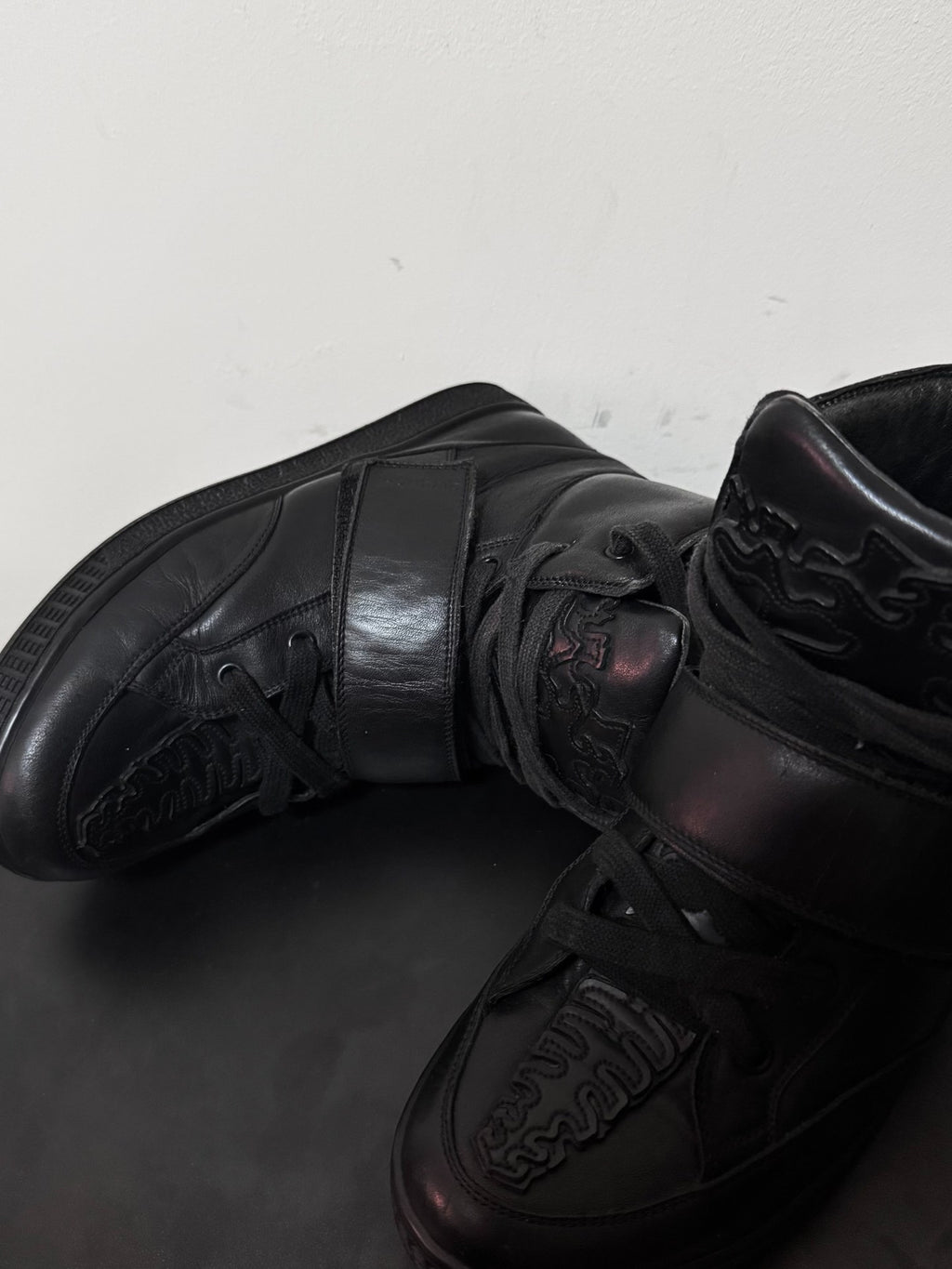 Givenchy Pieced Leather Lace-Up Shoes